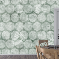 Fototapet Abstract Personalizat Soft Green H280xL350cm fara imbinari