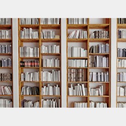 Fototapet 3D personalizat fără îmbinari - Perete Bibliotecă