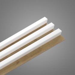 Lamela Decorativa Linea Slim  White 3 Stejar