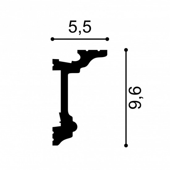 Profil Cornișă Decorativă MD137