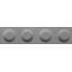 Panou Decorativ Acustic din Fetru Dreptunghi Lego 600x150 mm