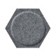 Panou Decorativ Acustic din Fetru Hexagon cu Cerc  300x259 mm