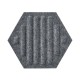 Panou Decorativ Acustic din Fetru Hexagon cu Dungi 300x259 mm