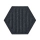 Panou Decorativ Acustic din Fetru Hexagon cu Dungi 300x259 mm