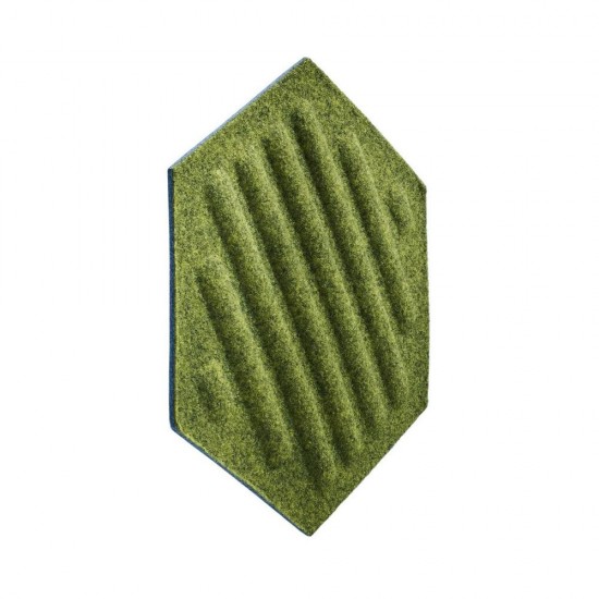 Panou Decorativ Acustic din Fetru Hexagon cu Dungi 300x259 mm