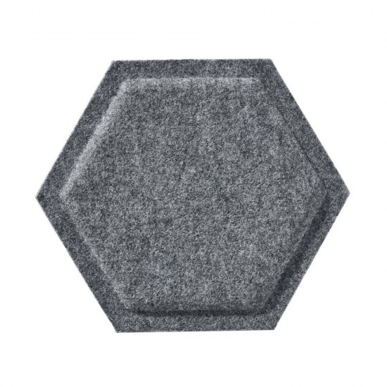 Panou Decorativ Acustic din Fetru Hexagon Fagure 300x259 mm