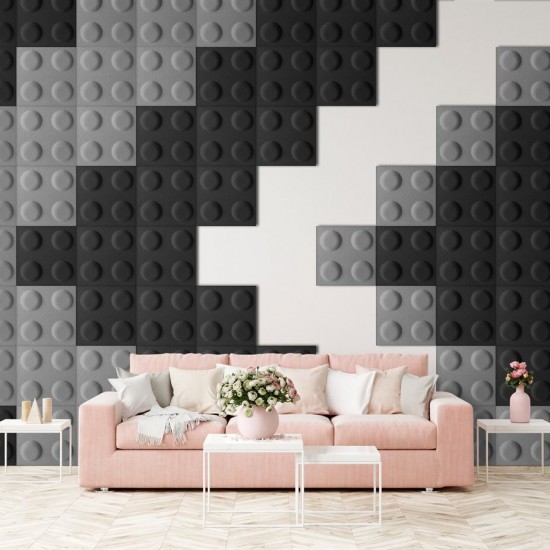 Panou Decorativ Acustic din Fetru Patrat Lego 300x300 mm