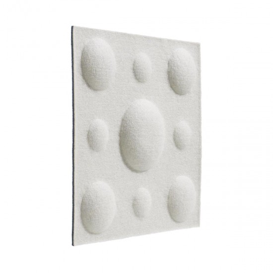 Panou Decorativ Acustic din Fetru Patrat Buline 300x300mm