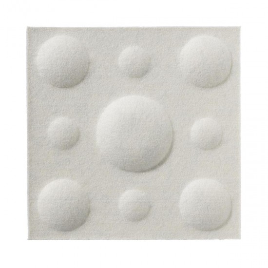 Panou Decorativ Acustic din Fetru Patrat Buline 300x300mm
