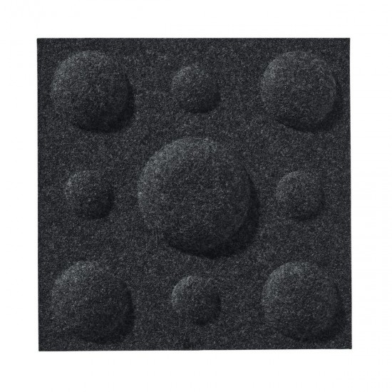 Panou Decorativ Acustic din Fetru Patrat Buline 300x300mm
