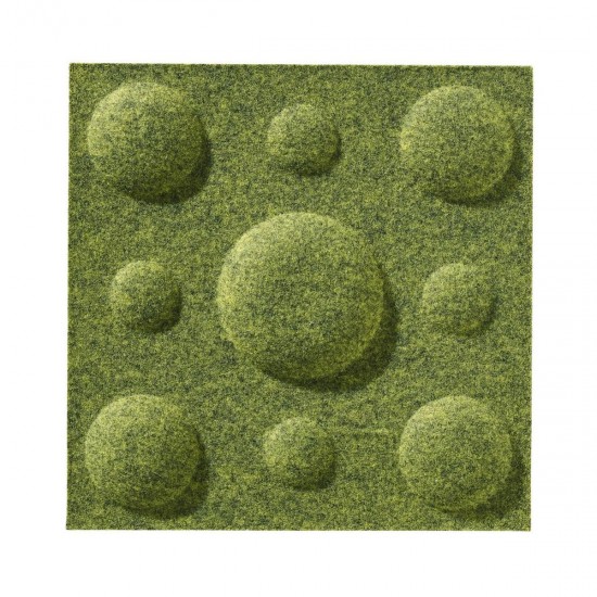 Panou Decorativ Acustic din Fetru Patrat Buline 300x300mm