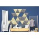 Panou Decorativ Acustic Triunghi 300x300x300 mm