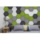 Panou Decorativ Acustic din Fetru Hexagon Fagure 300x259 mm