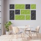 Panou Decorativ Acustic din Fetru Patrat Buline 300x300mm