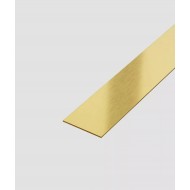 Platbandă Inox Auriu Brush 15x0,6x2700 mm