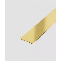 Platbandă Inox Auriu Brush 15x0,6x2700 mm