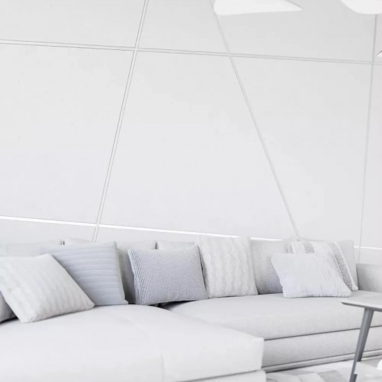 Profil platbanda crom brush 15x0,6 x2700 mm