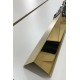 Profil de colt cu laturi drepte, auriu lucios, 20x20x2700 mm
