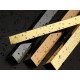 Profil de colt cu laturi drepte, negru lucios, 15x15x2700 mm