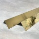 Profil de colt cu laturi drepte, auriu lucios, 20x20x2700 mm