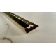 Profil inox colt exterior , incastrat , auriu lucios 10x0,6x2700 mm
