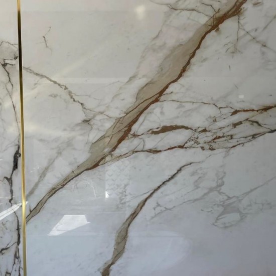 Profil inox colt exterior , incastrat , auriu lucios 10x0,6x2700 mm