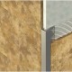 Profil inox colt exterior pătrat , auriu brush 12x0,6x2700 mm