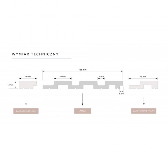 Panou Riflat 3D Clasic Oak L0206L