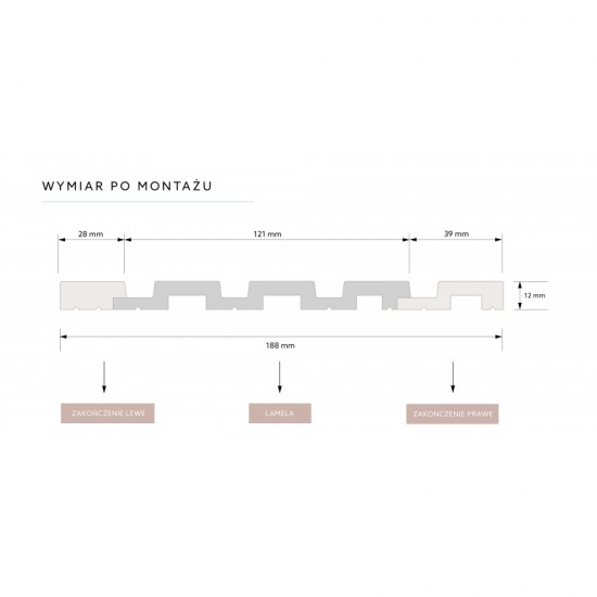 Panou Riflat 3D Clasic Oak L0206L