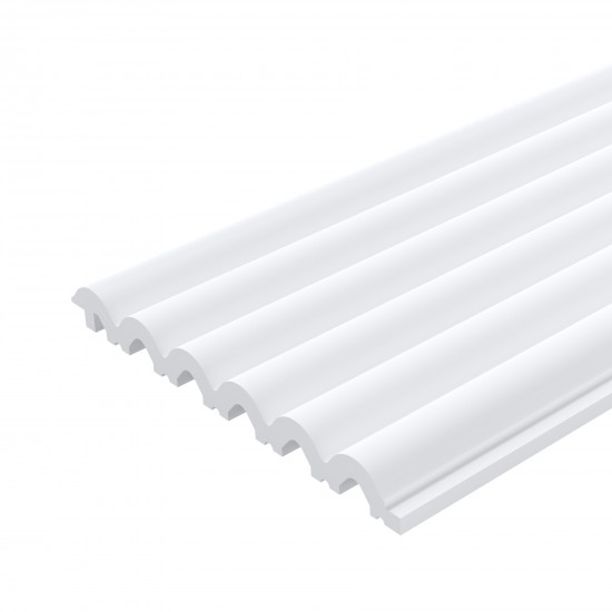 Panou riflat alb duropolimer vopsibil 270x12 cm L0401 Sereno