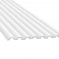 Panou 3D Riflat White WP001