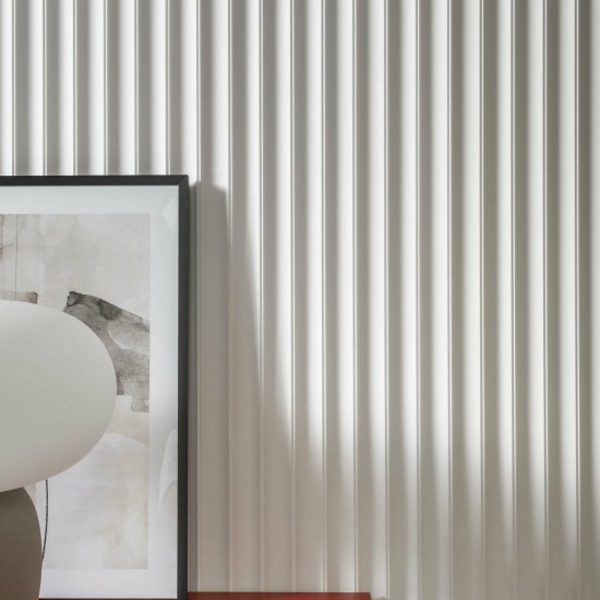 Panou 3D Riflat White WP002 Lumio