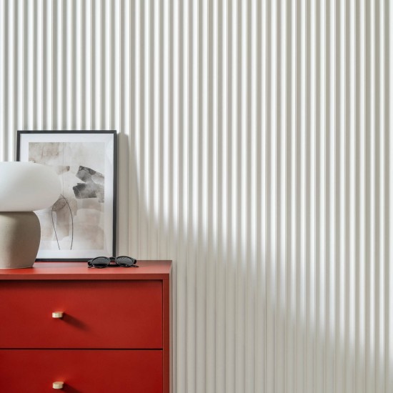 Panou 3D Riflat White WP002 Lumio