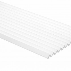 Panou 3D Riflat White WP003 Triunghiular