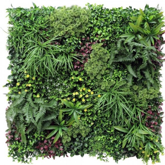 Panou  Verdeață Artificială VP6135 GreenWall Rainforest 1x1 m