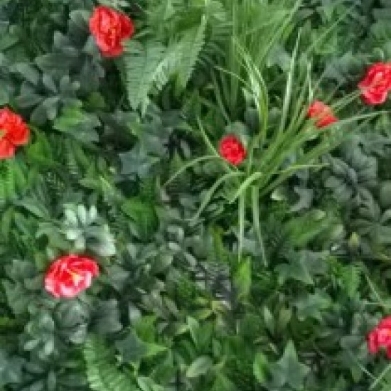 Panou  Verdeață Artificială GW 6121 GreenWall Dianthus 1x1 m
