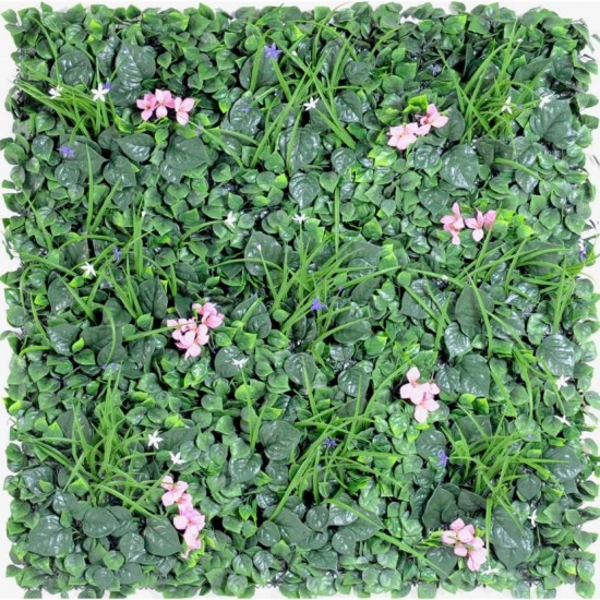 Panou  Verdeata Artificiala Roz 100x100 cm